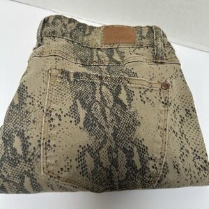 Judy Blue Skinny Fit Tan Snakeskin Print Jeans Denim Size 11/30‎ Style #84177
